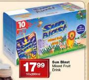 Sun Blast Mixed Fruit Drink-10x200ml