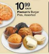 Pieman's Burger Pies Assorted-Each