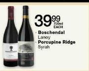 Boschendal Lanoy/Porcupine Ridge Syrah-750ml Each