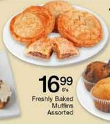 Freshly Baked Muffins Assorted-6's