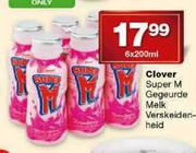Clover Super M Gegeurde Melk Verskeidenheid-6x200ml