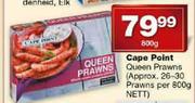 Cape Point Queen Prawns-800g