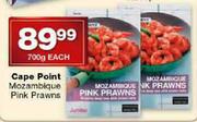 Cape Point Mozamblque Pink Prawns-700g Each