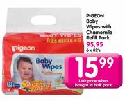 Pigeon Baby Wipes with Chamomile Refill Pack-Each