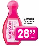 Mousson Foam Bath-2L Each 