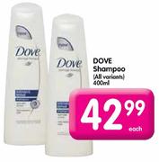 Dove Shampoo-400ml Each
