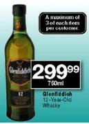 Glenfiddich 12-Year-Old Whisky-750ml