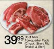 Beef Mini Forequarter Pack-Per kg