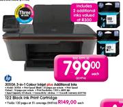 HP 3050A 3-In-1 Colour Inkjet Plus Additional Inks
