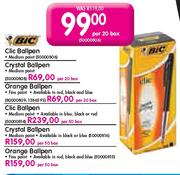 BIC Crystal Ballpen-Per 20 Box