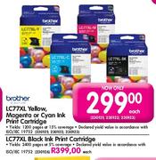 Brother Yellow,Magenta Or Cyan Ink Print Cartridge-LC77XL Each