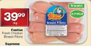 Festive Fresh Chicken Breast Fillets-Per kg