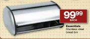 Essentials Stainless Steel Bread Bin-Each