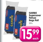 Glade Supersaver Refuse Bags Roll-20's each