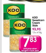 Koo Sweetcorn Cream Style-410g
