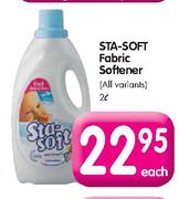 Sta-Soft Fabric Softener-2 Ltr each