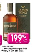 James King 12 YO Speyside Single Malt Whisky in Gift Box-750ml