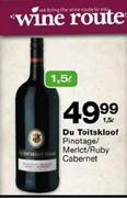 Du Toitskloof Pinotage/Merlot/Ruby Cabernet-1.5L