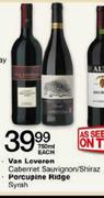 Van Loveren\ Porcupine Ridge-750ml Each