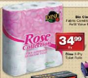 Dinu 2-Ply Toilet Rolls-9's