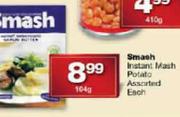 Smash Instant Mash Potato-104g