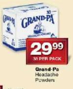 Grand-Pa Headache Powders-38 Per Pack
