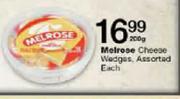 Melrose Cheese Wedges-200g