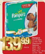 Pampers Active Baby Jumbo Pack Disposable Nappies-Per Pack