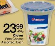 Clover Feta Cheese Slices-400g Each
