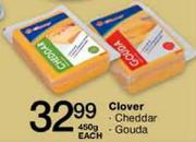Clover Cheddar-450g Each