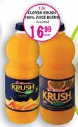 Clover Krush 100% Juice Blend Assorted-1.5Ltr Each 