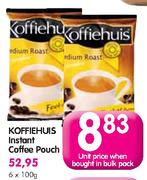 Koffiehues Instant Coffee Pouch-6x100gm