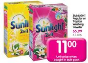 Sunlight Regular Or Tropical Washing Powder-6 x 500g