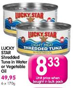 Lucky Star Shredded Tuna In Water-170gm
