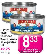 Lucky Star Shredded Vegetable Oil-6x170gm