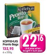 Koffiehuis Pronto Bags-250g Each