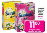 Sunlight Regular Or Tropical Washing Powder-6x500g