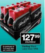 Carling Black Label Beer NRB-24x340ml  