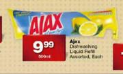 Ajax Dishwashing Liquid Refill Assorted, Each-500ml