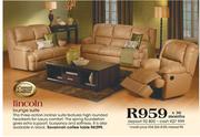 Genuine Leather Lincoln Lounge Suite 