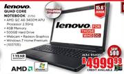 Lenovo Quad Core 15.6" Screen Notebook Z575G