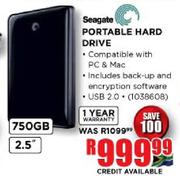 Seagate 2.5" Portable Hard Drive-750GB