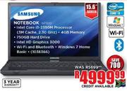 Samsung 15.6" Screen  Notebook NP300