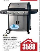 Alva 4 Burner Harrier Grill With Hood