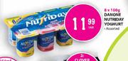 Danone Nutriday Yoghurt-8 x 100gm