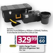 Addis Cargo Trunk 89 Ltr Organiser Set