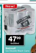 Smirnoff Ice Doule Black Cans-6 x 250ml
