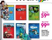 Assorted Pixar DVDs-1's