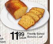 Freshly Baked Banana Loaf Each
