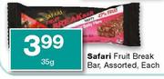 Safari Fruit Break Bar Assorted-35g